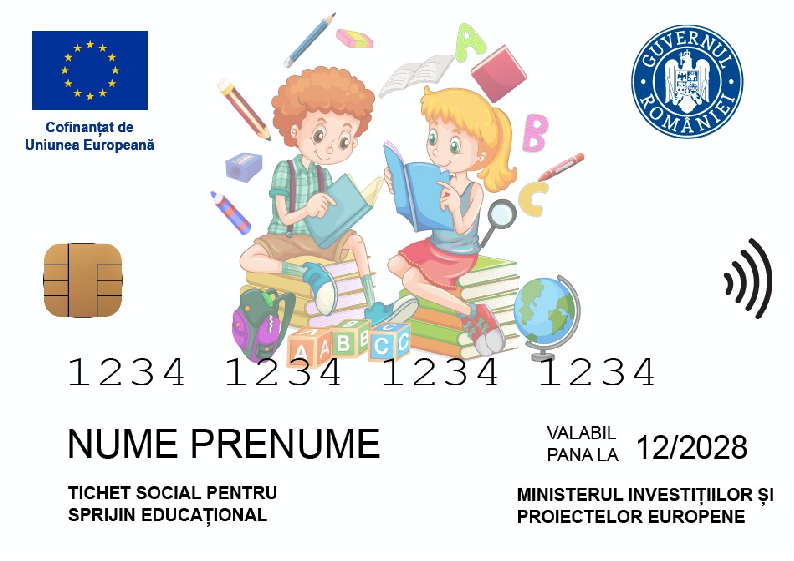 Tichet social pentru sprijin educațional